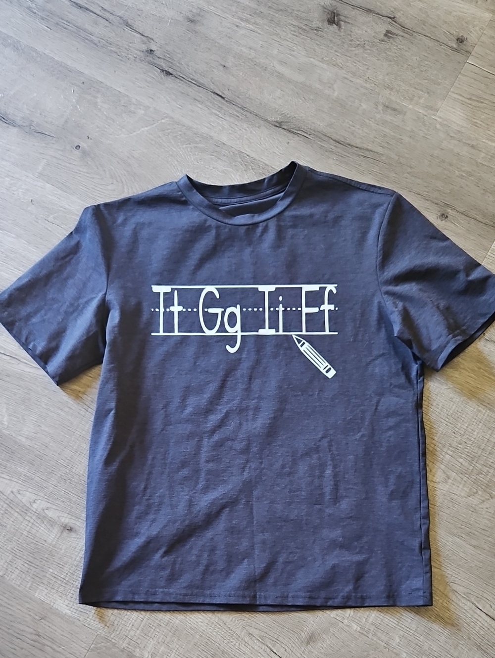 Navy Graphic Pencil Alphabet Tee